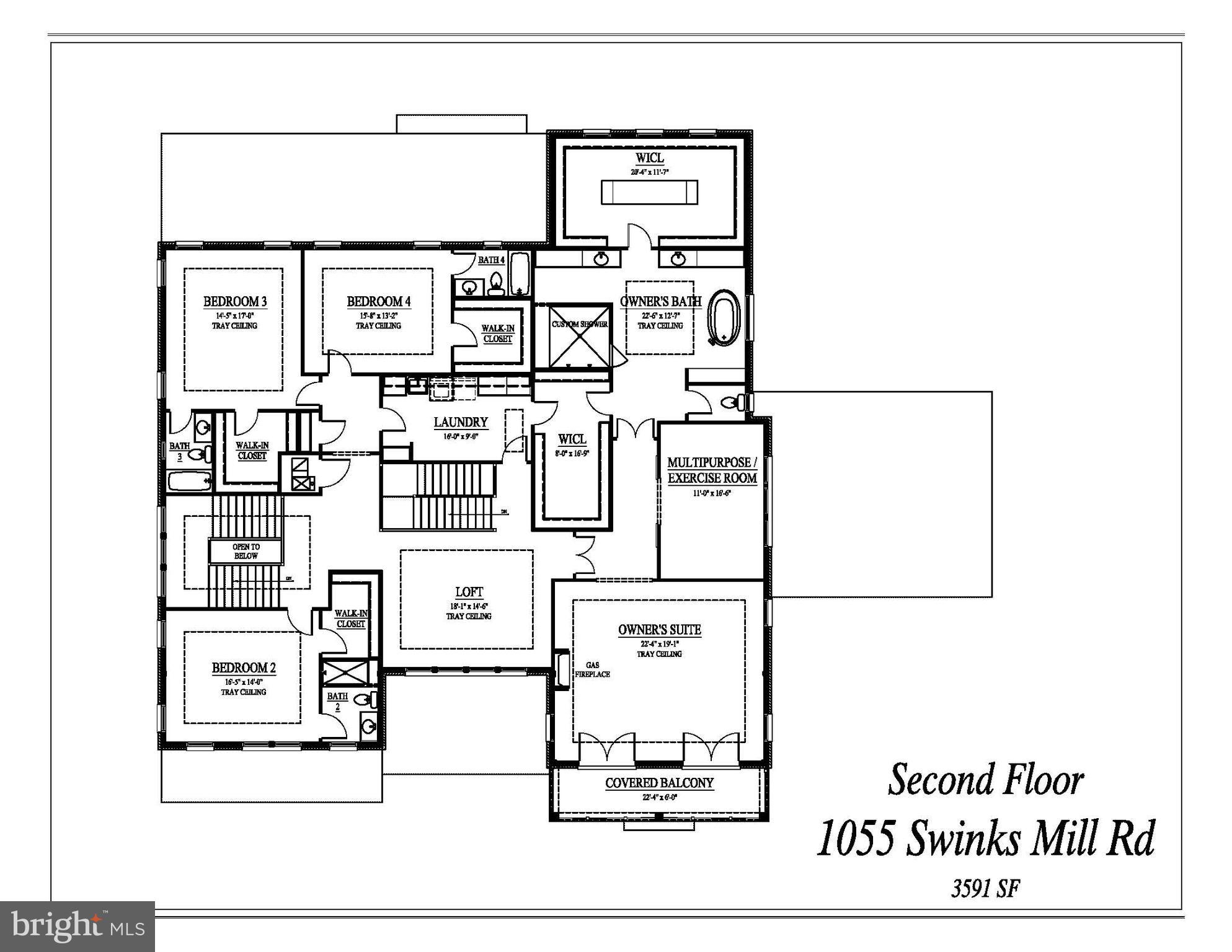 1055 Swinks Mill Road McLean, VA 22102 - Photo 46 of 47 Upper Level Floorplan