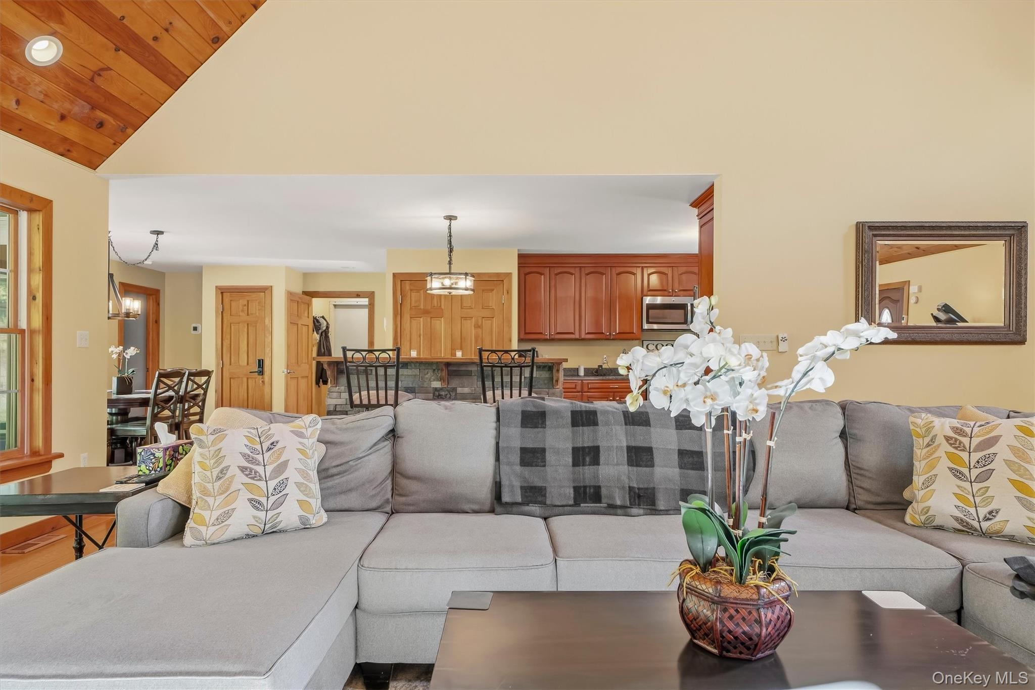 705 Swamp Pond Road Narrowsburg, NY 12764 - Photo 10 of 49 Living room view to kitchen