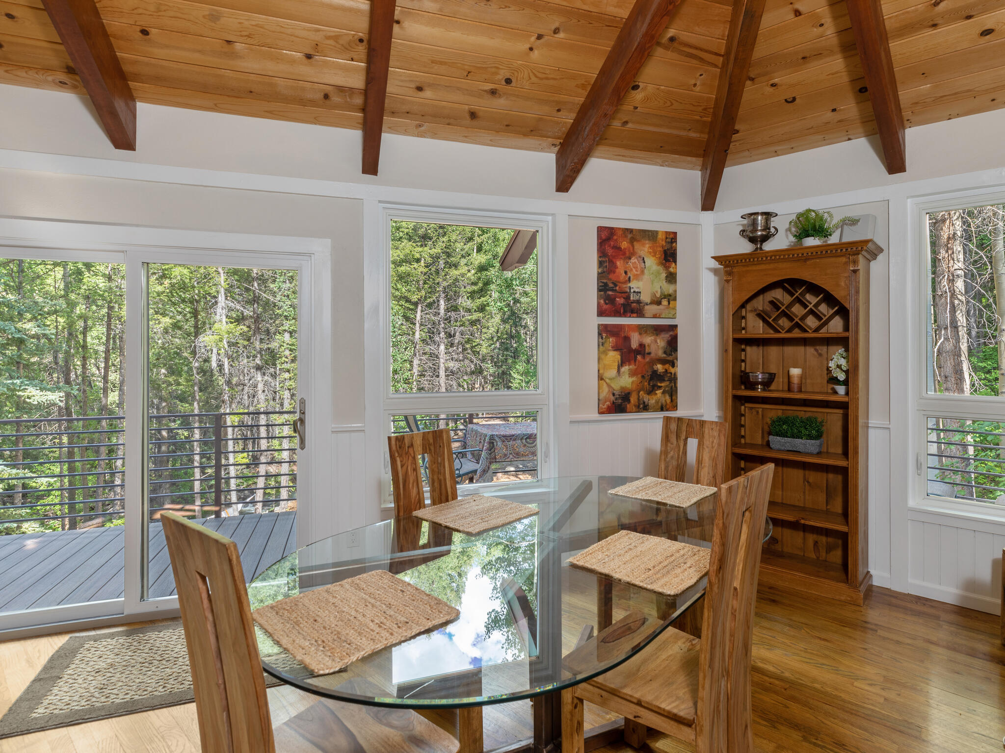 226 Lake Fork Junction Road Ophir, CO 81426 - Photo 15 of 31 a view of a dining room with furniture window and outside view