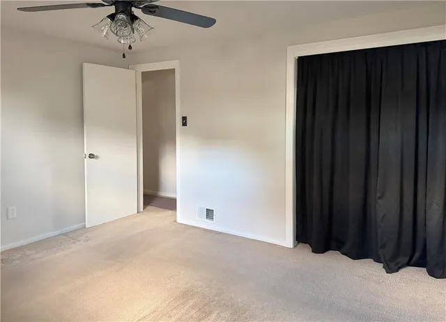 a view of an empty room