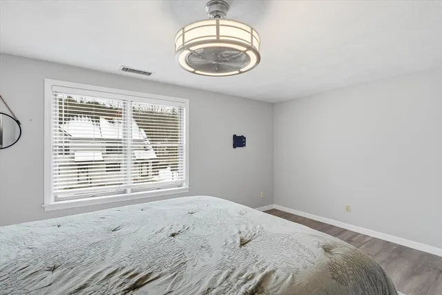 a view of a livingroom with a window