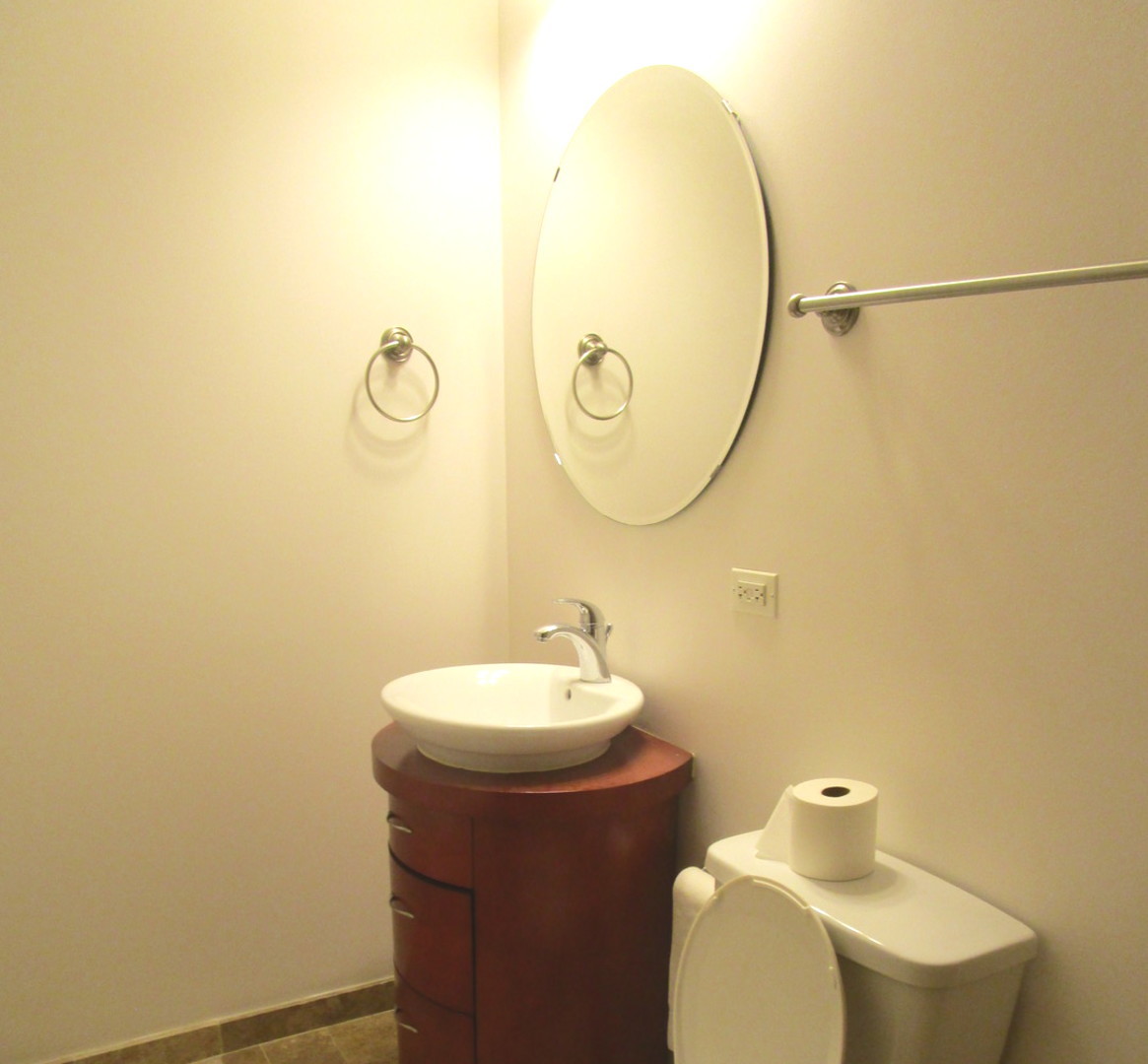 2545 South Dearborn Street, Unit 608 Chicago, IL 60616 - Photo 17 of 28 a bathroom with a sink and a mirror