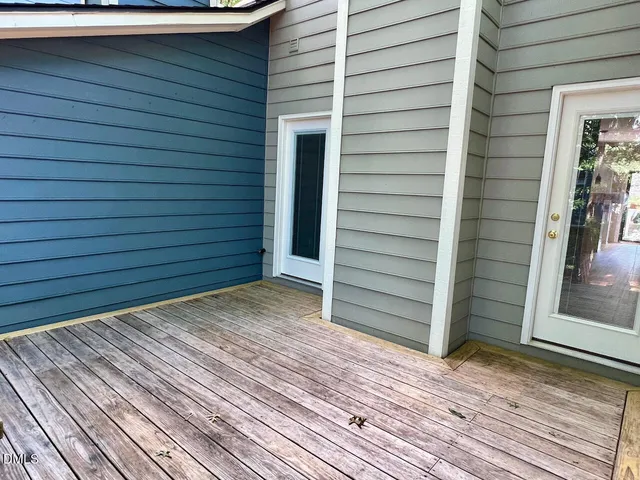 a view of outdoor space and deck