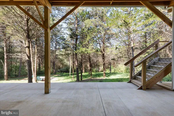 a view of outdoor space with garden