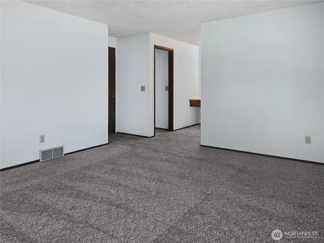 a view of backyard with green space