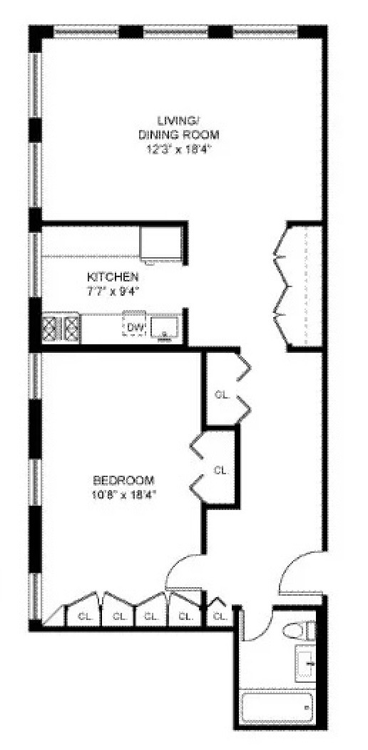 250 Mercer Street, Unit A202 Manhattan, NY 10012 - Photo 12 of 12 Floor Plan