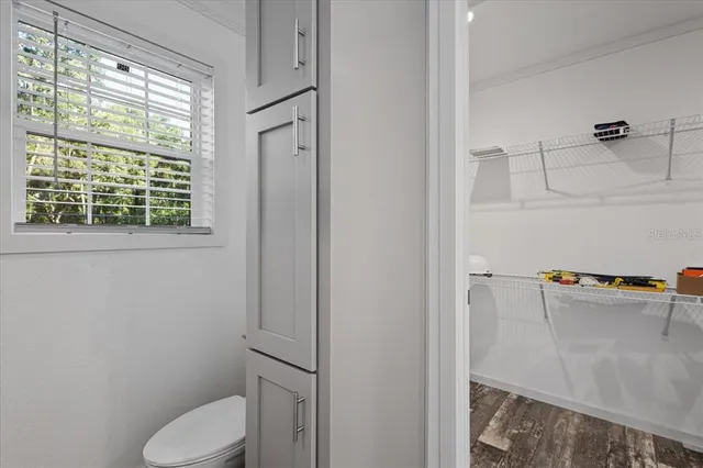 a close view of a utility room