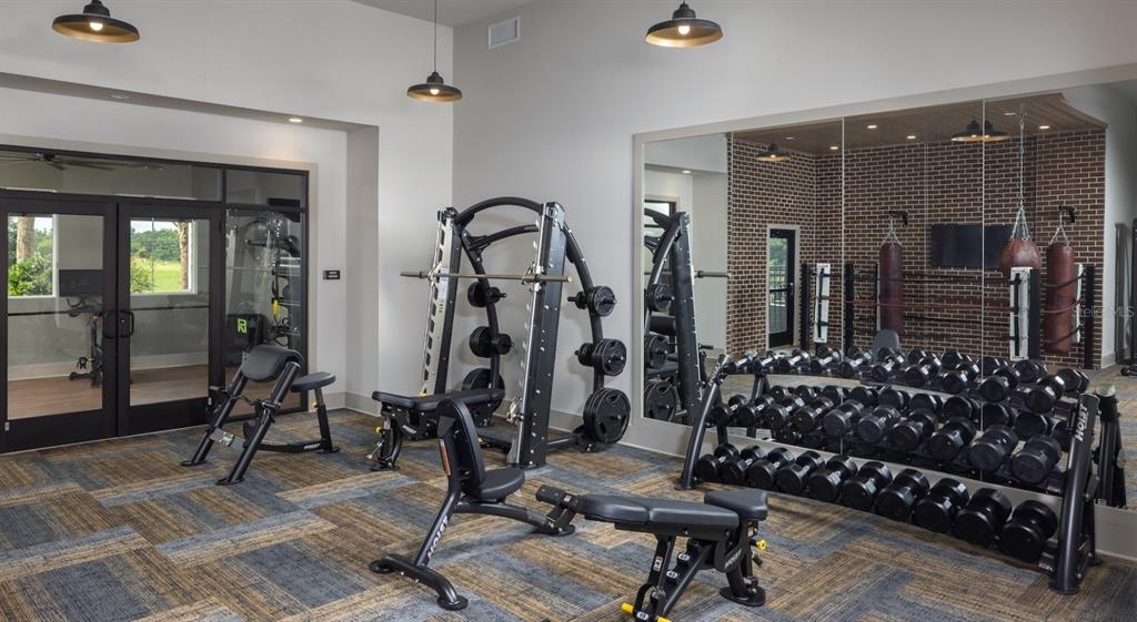 5000 Collina Terrace, Unit TH1 Clermont, FL 34711 - Photo 19 of 28 a view of a room with gym equipment