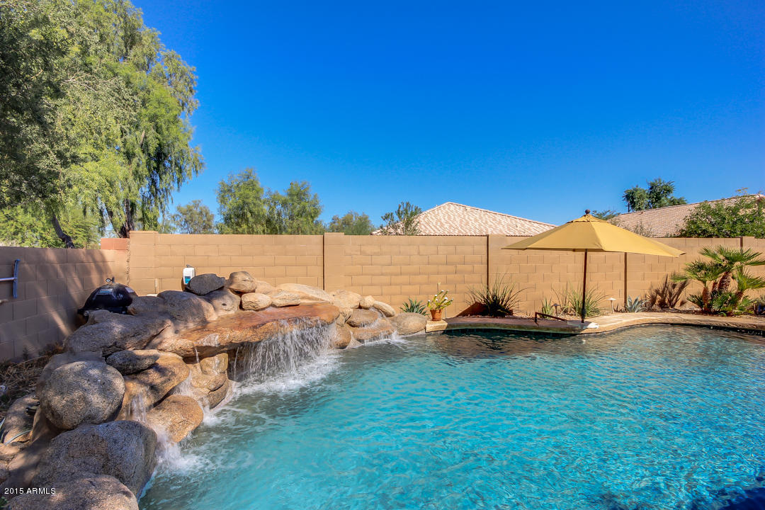 3288 East Warbler Road Gilbert, AZ 85297 - Photo 30 of 45 PoolRockWaterfall