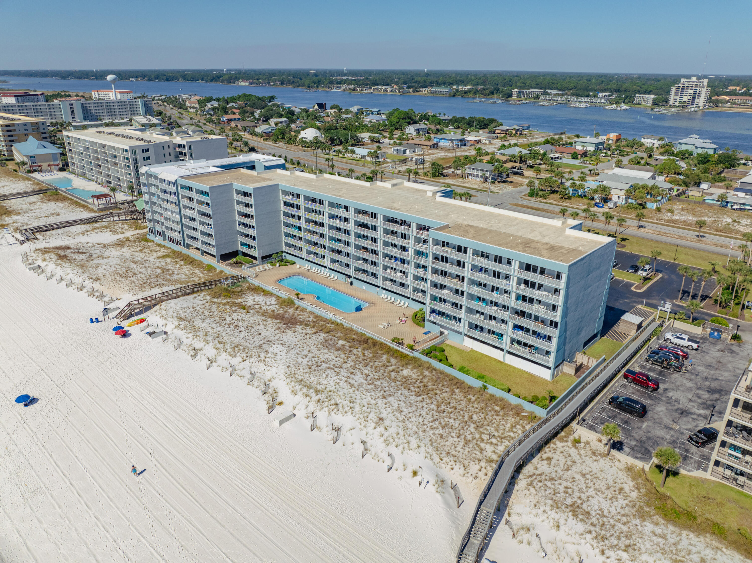 790 Santa Rosa Boulevard, Unit 206 Fort Walton Beach, FL 32548 - Photo 34 of 44 Aerial view towards Sound