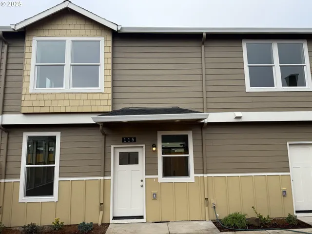 a front view of a house