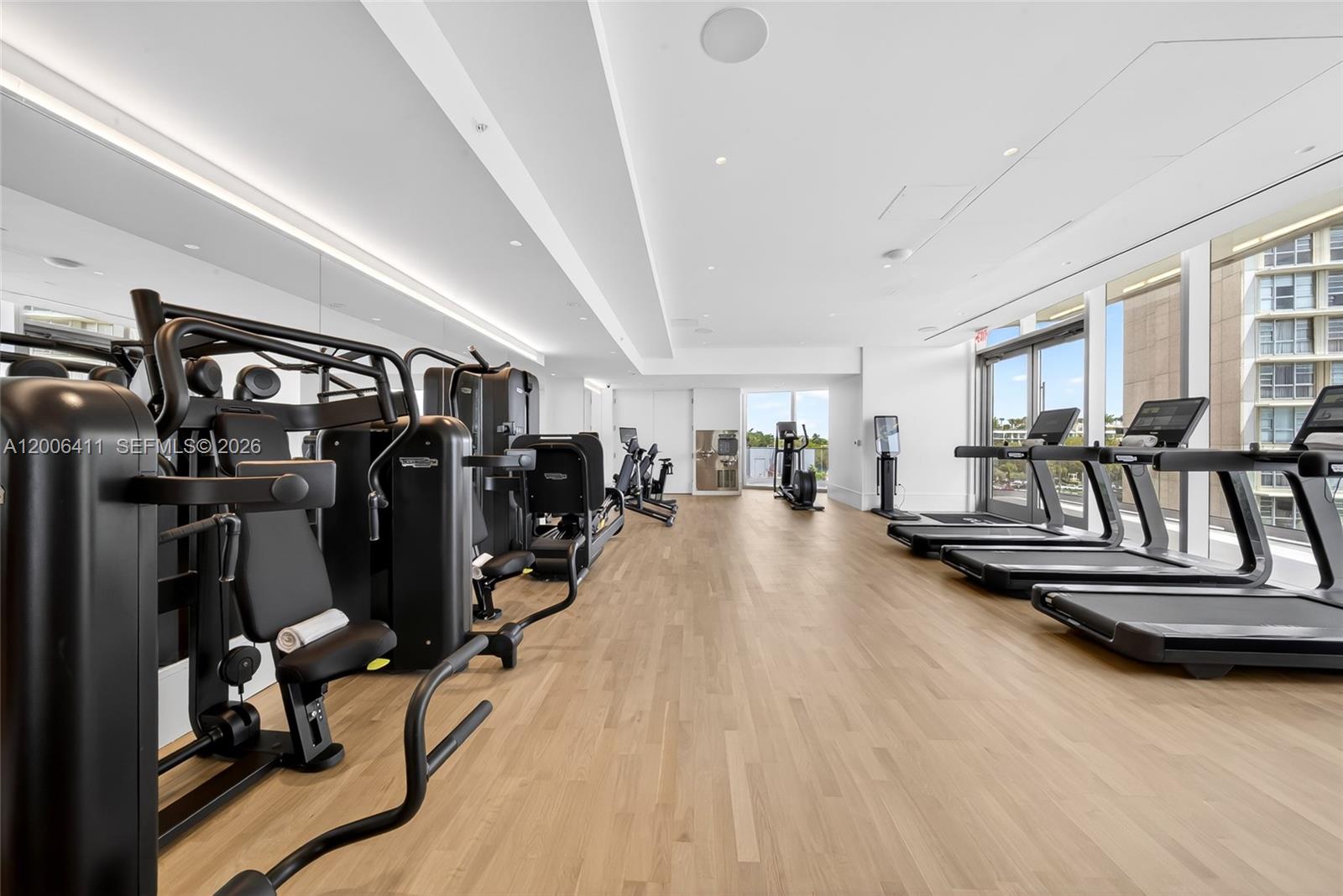 175 Southeast 25th Road, Unit 1202 Miami, FL 33129 - Photo 59 of 74 a view of a room with gym equipment