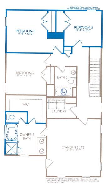46 Clearblue Loop Summerville, SC 29486 - Photo 41 of 42 Second Floor Plan