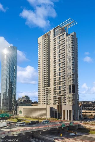 a front view of a building with street view