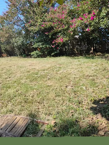 a view of outdoor space with garden