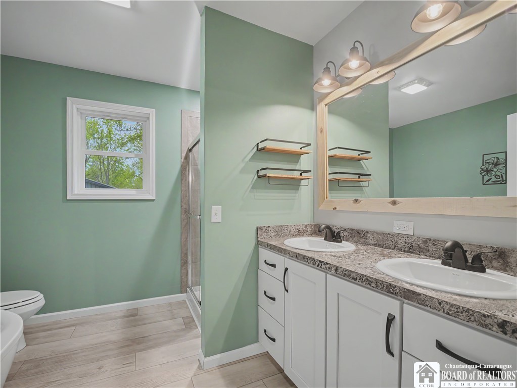22 High Street Cassadaga, NY 14718 - Photo 19 of 34 Primary Bathroom - 1st Floor