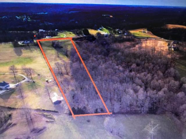 0 Breeden Road Charlotte, TN 37036 - Photo 6 of 14 DRONE VIEW FROM REAR OF PROPERTY TO BREEDEN ROAD (red lines not exact--just for approximate view)