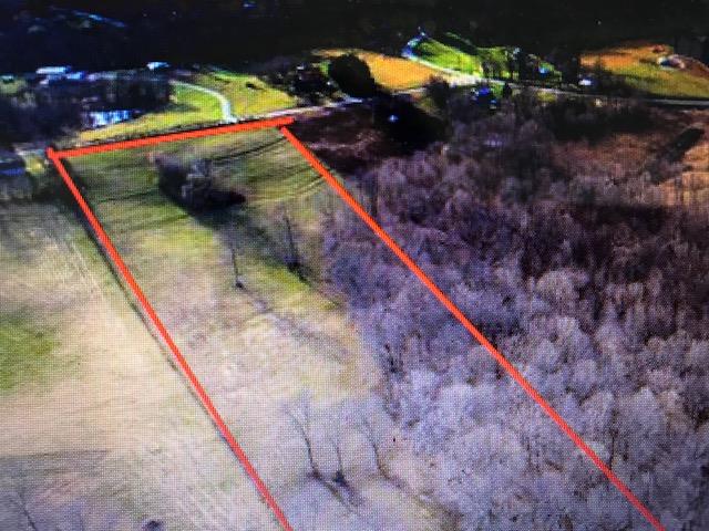 0 Breeden Road Charlotte, TN 37036 - Photo 8 of 14 DRONE VIEW FROM TREES BACK TO BREEDEN ROAD (red lines not exact--just for approximate view)