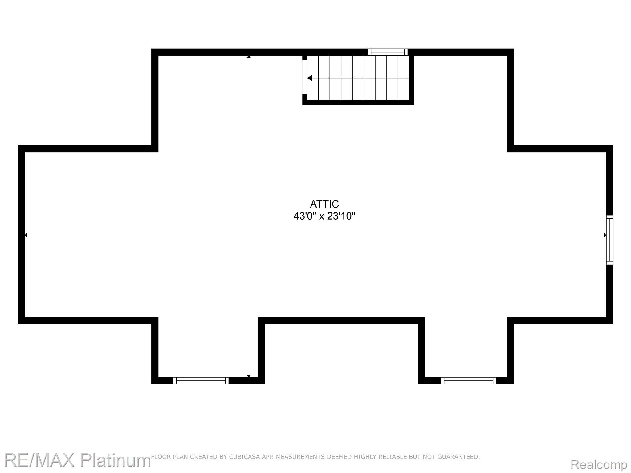 3566 Curdy Road Howell, MI 48855 - Photo 56 of 57 Attic space floor plan for detached garage