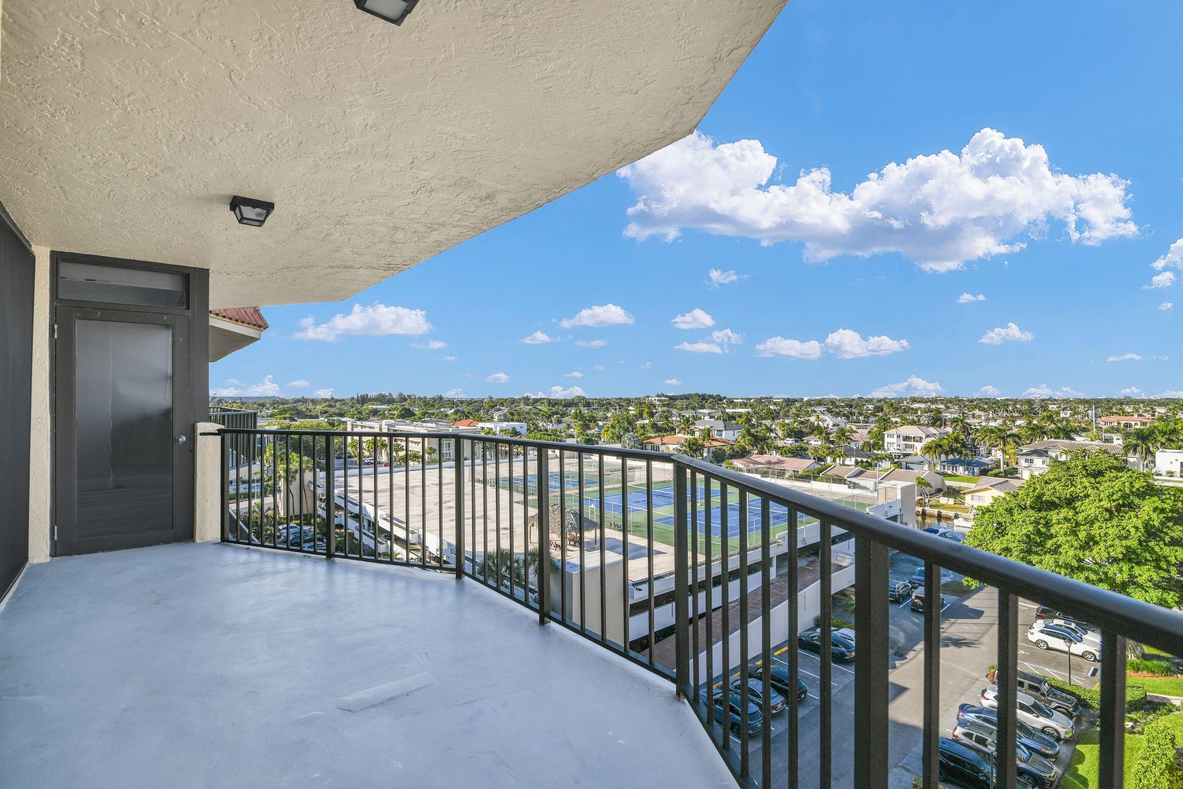 859 Jeffery Street, Unit 810 Boca Raton, FL 33487 - Photo 25 of 61 a view of a balcony with an outdoor space