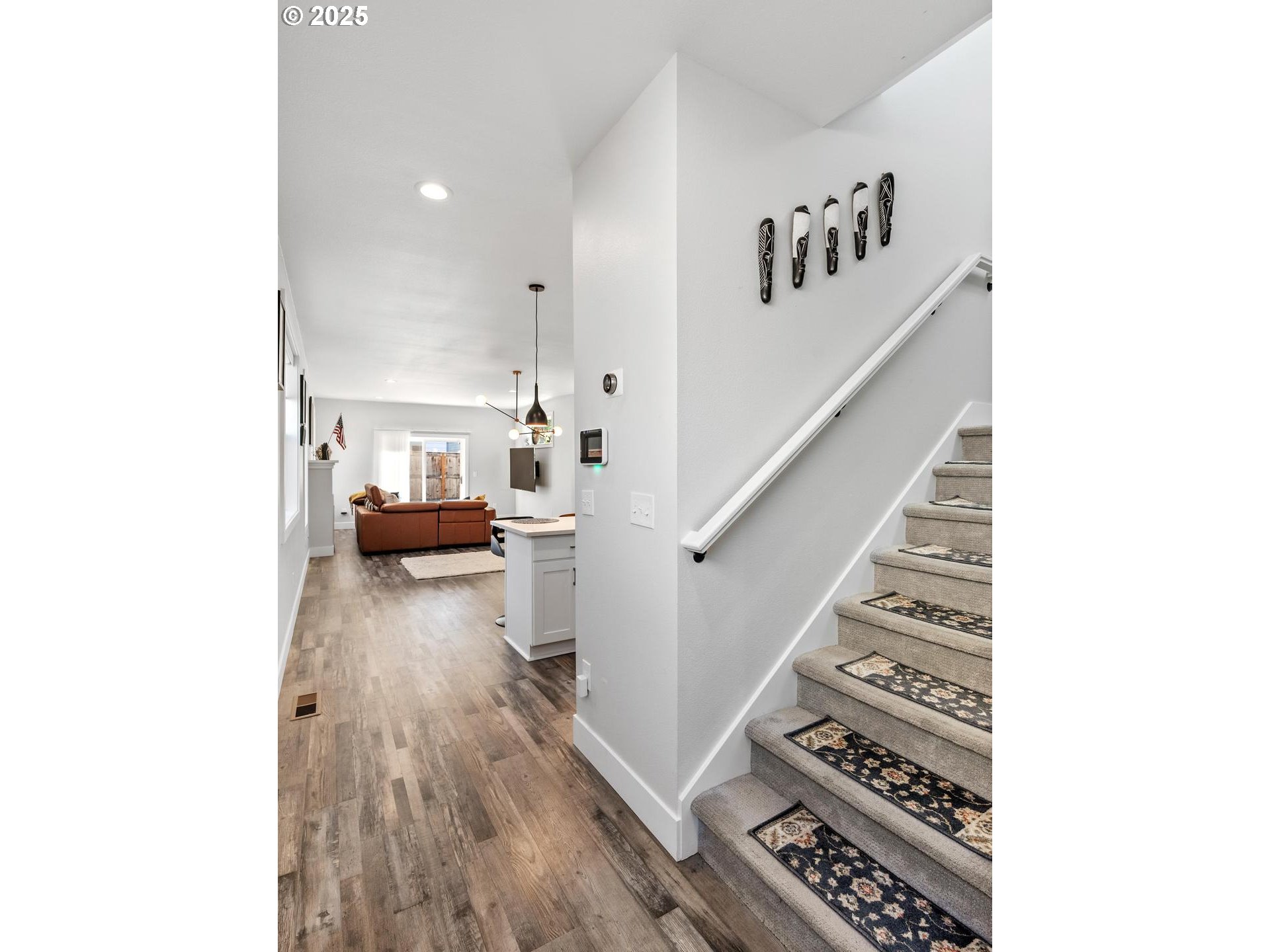 5424 Southeast Knapp Street Portland, OR 97206 - Photo 14 of 35 a view of a living room with furniture and a fireplace