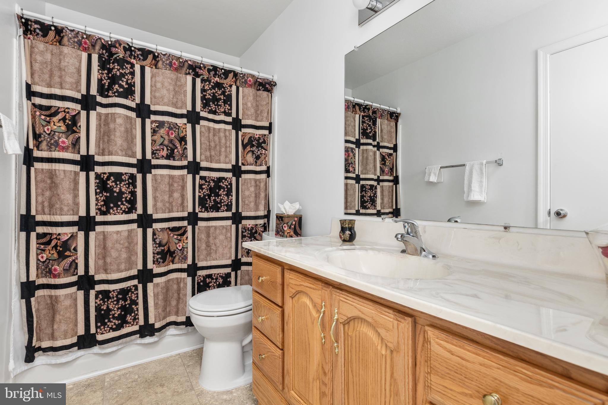 46712 Fielding Terrace Sterling, VA 20164 - Photo 17 of 22 a bathroom with a sink a toilet and shower