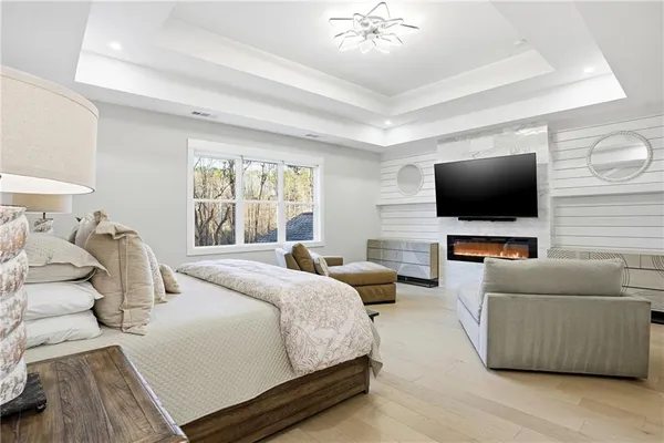 a view of a living room and entry way