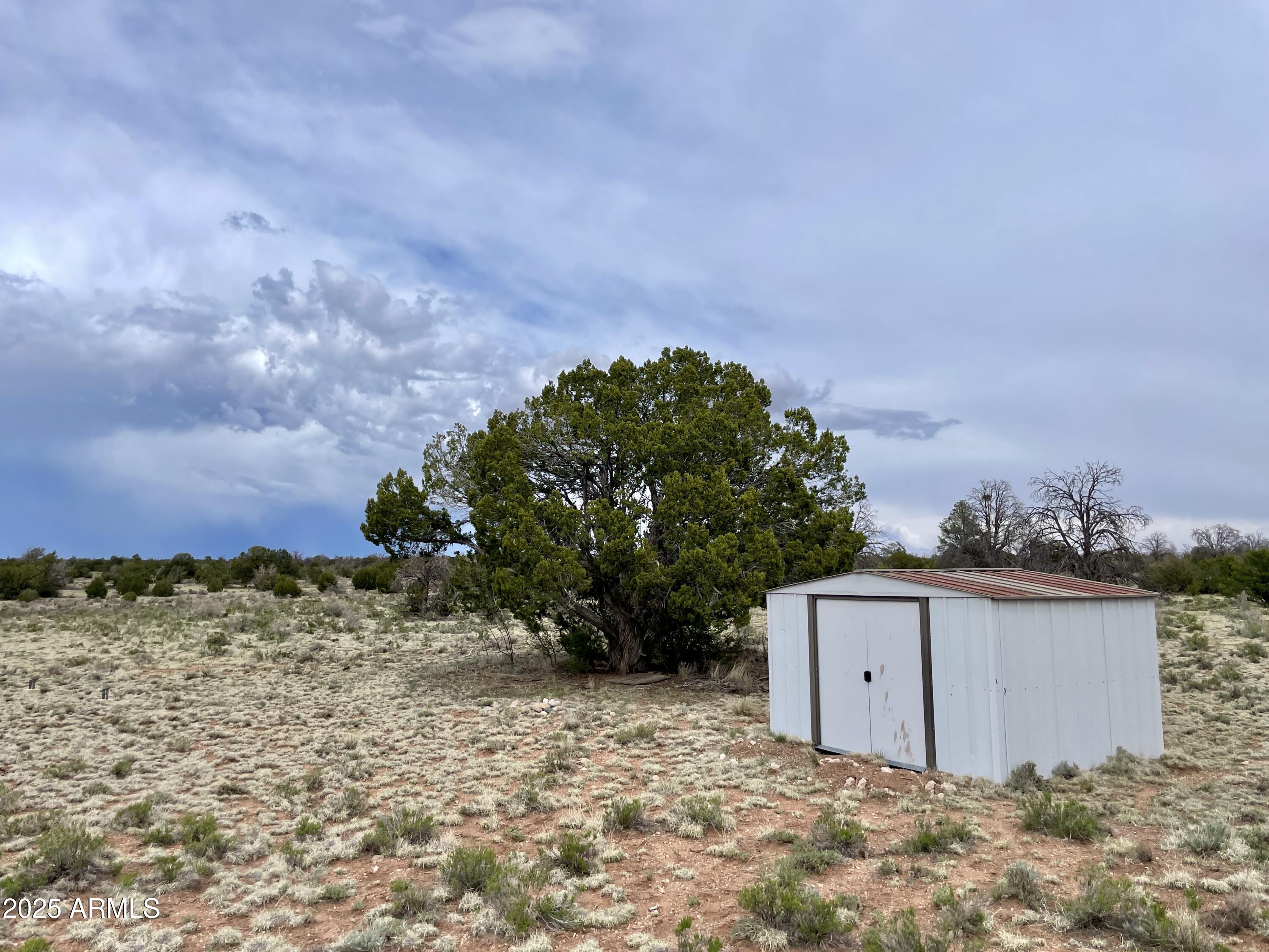 3998 Red Butte Road, Unit 161 Williams, AZ 86046 - Photo 12 of 20 a view of a dry yard with a house in the background