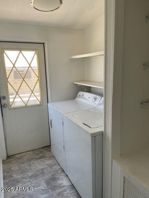 2481 West Broadway Avenue, Unit 71 Apache Junction, AZ 85120 - Photo 15 of 18 a utility room with dryer and washer