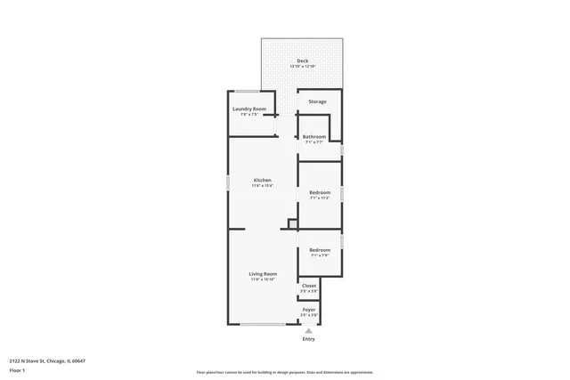 $625,000 | 2122 North Stave Street, Chicago, IL 60647
