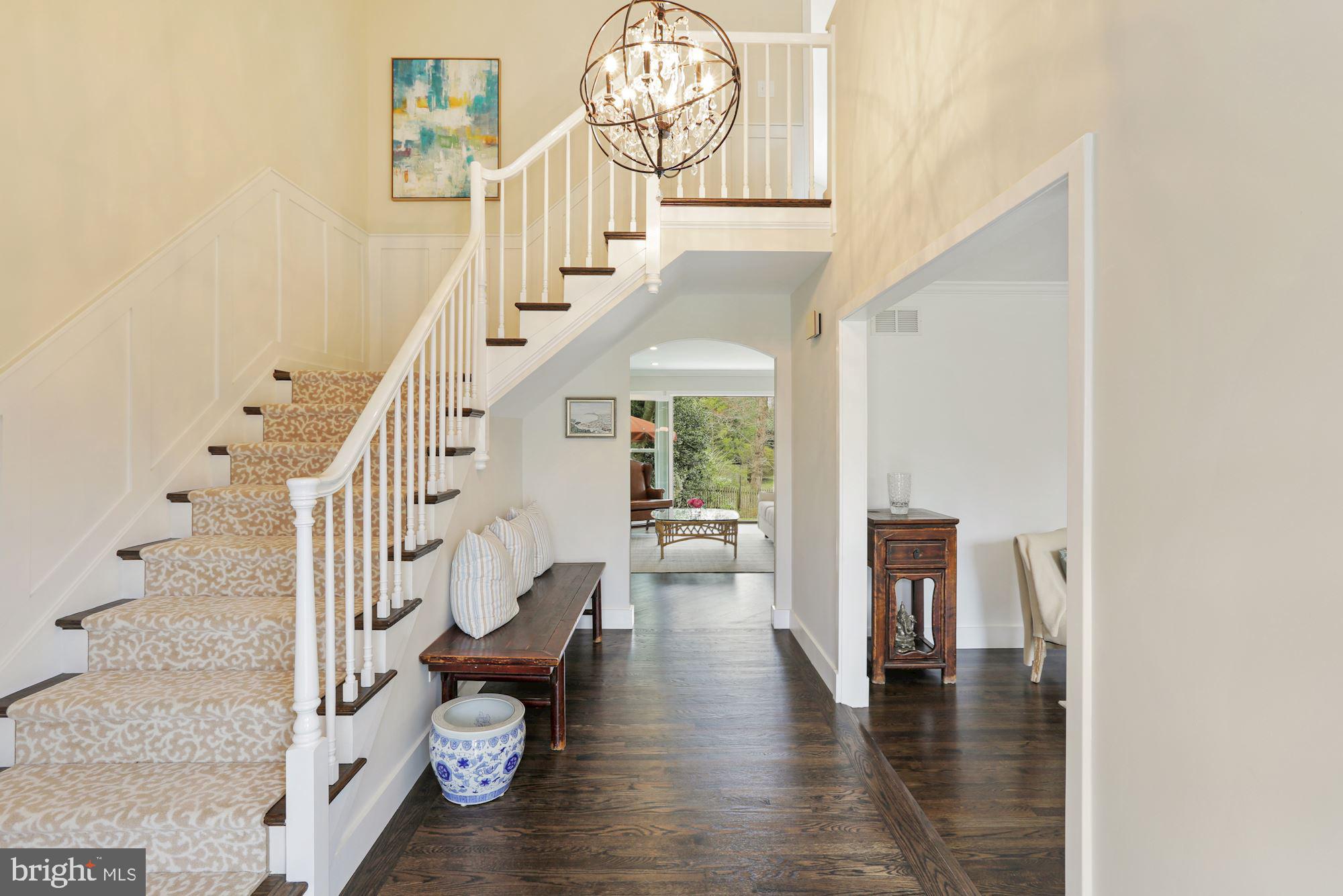 7722 Greentree Road Bethesda, MD 20817 - Photo 2 of 66 two story welcoming foyer w/ hardwood throughout