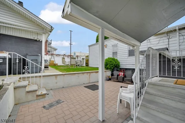 a view of outdoor space yard and garage