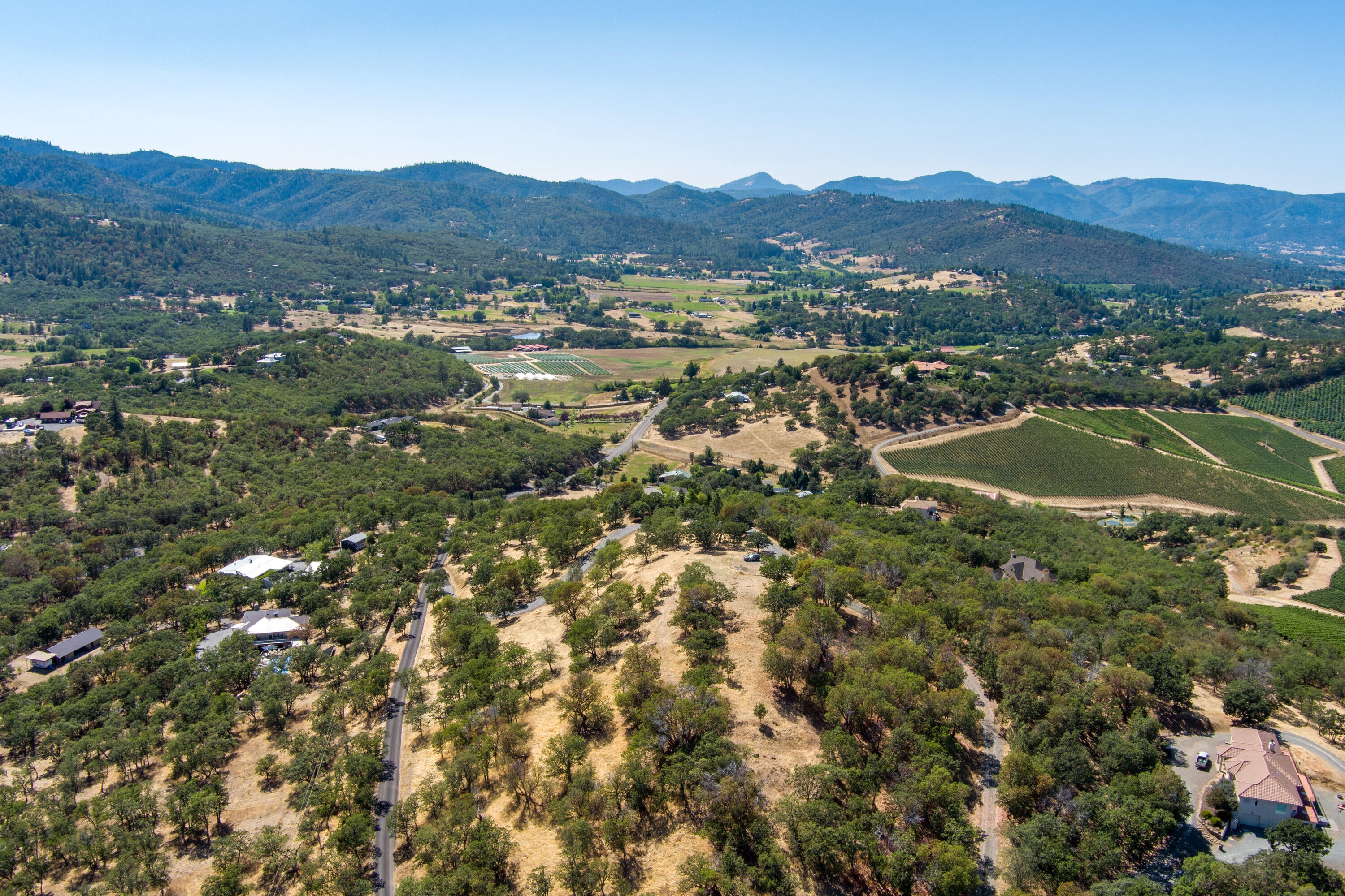Aerial view of lot