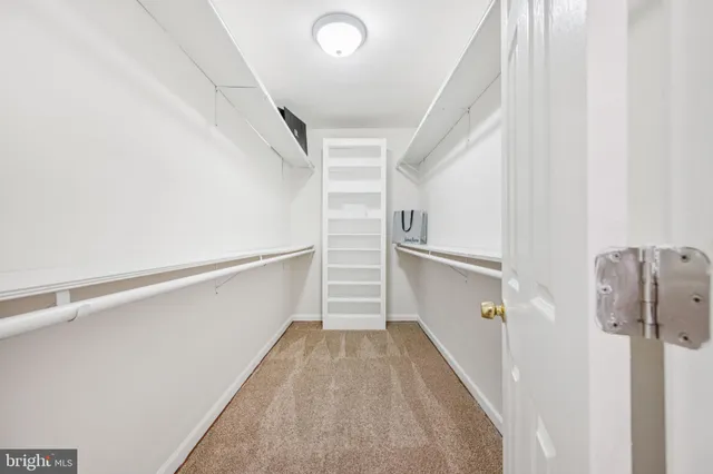 a view of walk in closet