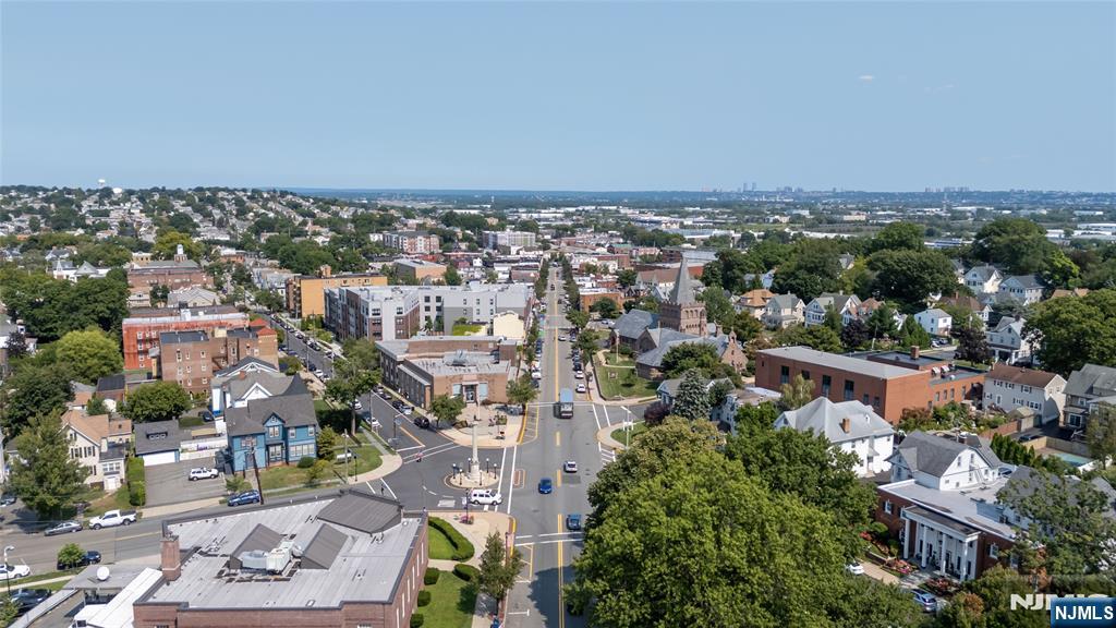 287 Jackson Avenue Rutherford, NJ 07070 - Photo 36 of 36 an aerial view of a city with lots of residential buildings