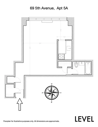 $599,000 | 69 5th Avenue, Unit 5A | Flatiron