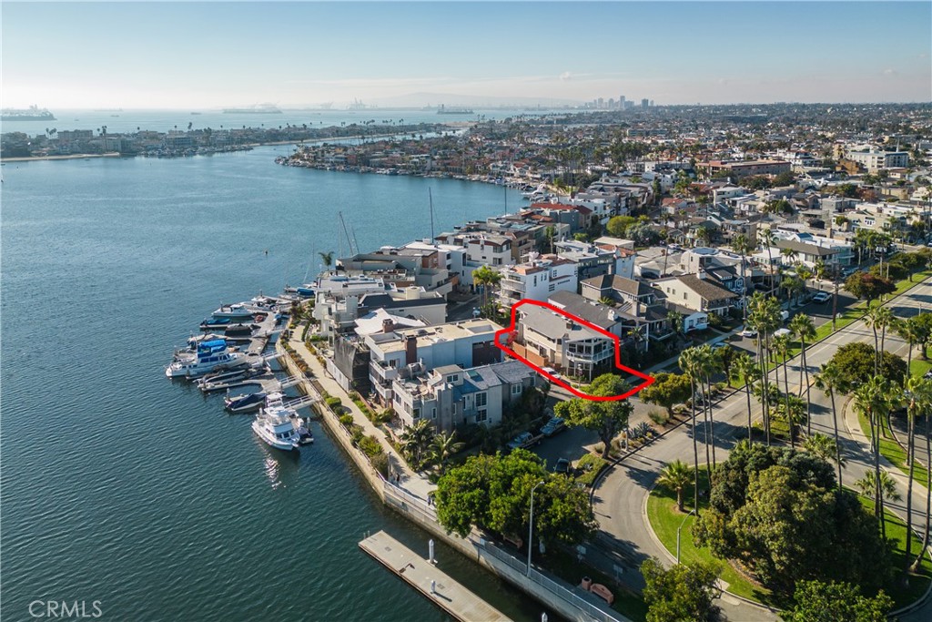 6090 Appian Way Long Beach, CA 90803 - Photo 39 of 41 an aerial view of a house with a lake view