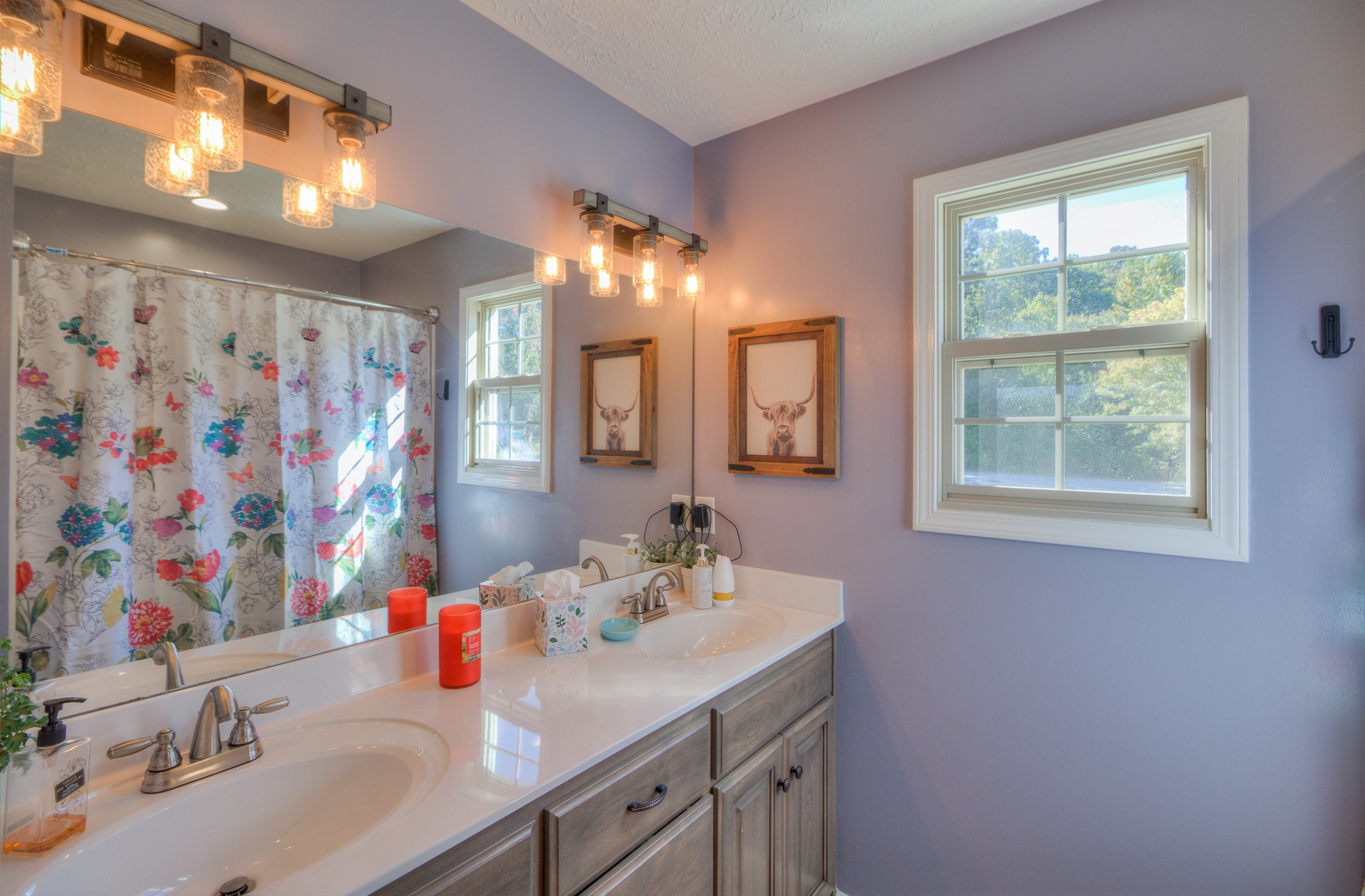 869 Jarrell Road Manchester, TN 37355 - Photo 13 of 33 a bathroom with a sink vanity and a mirror