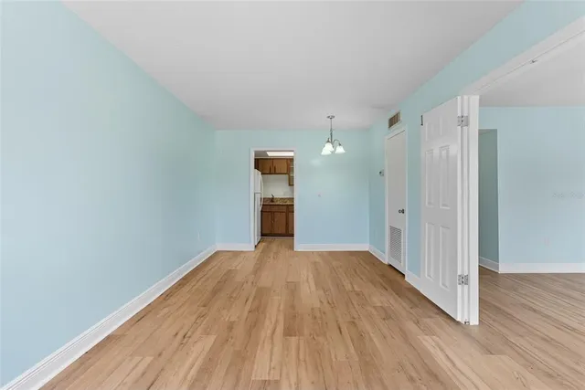 a view of an empty room