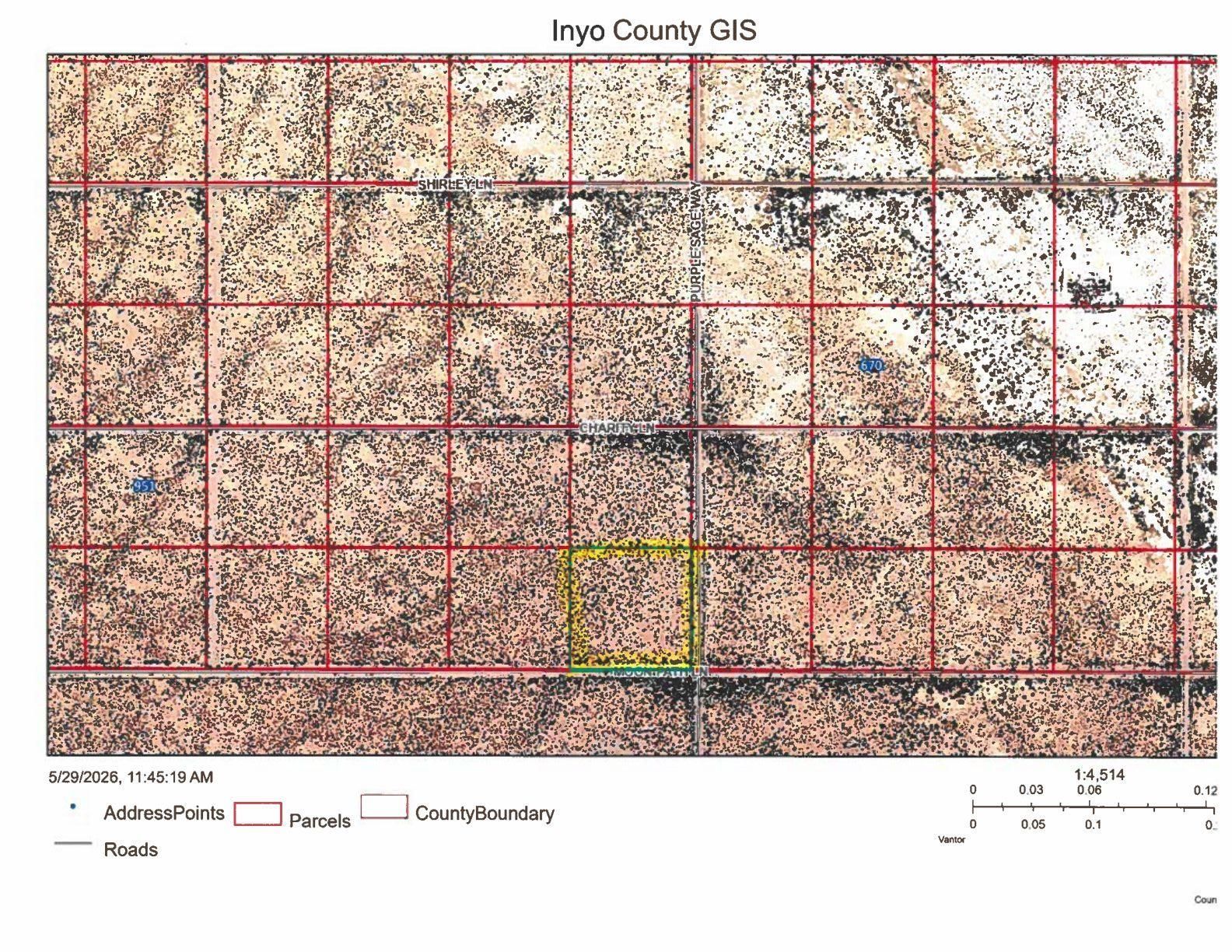 Spring Valley Shoshone, CA 92384 - Photo 2 of 4 Parcel Map