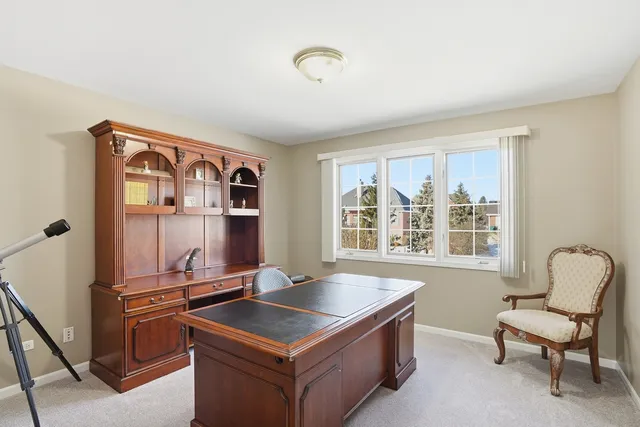 a room with furniture and windows