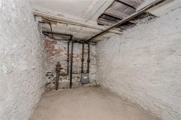 a view of storage and utility room