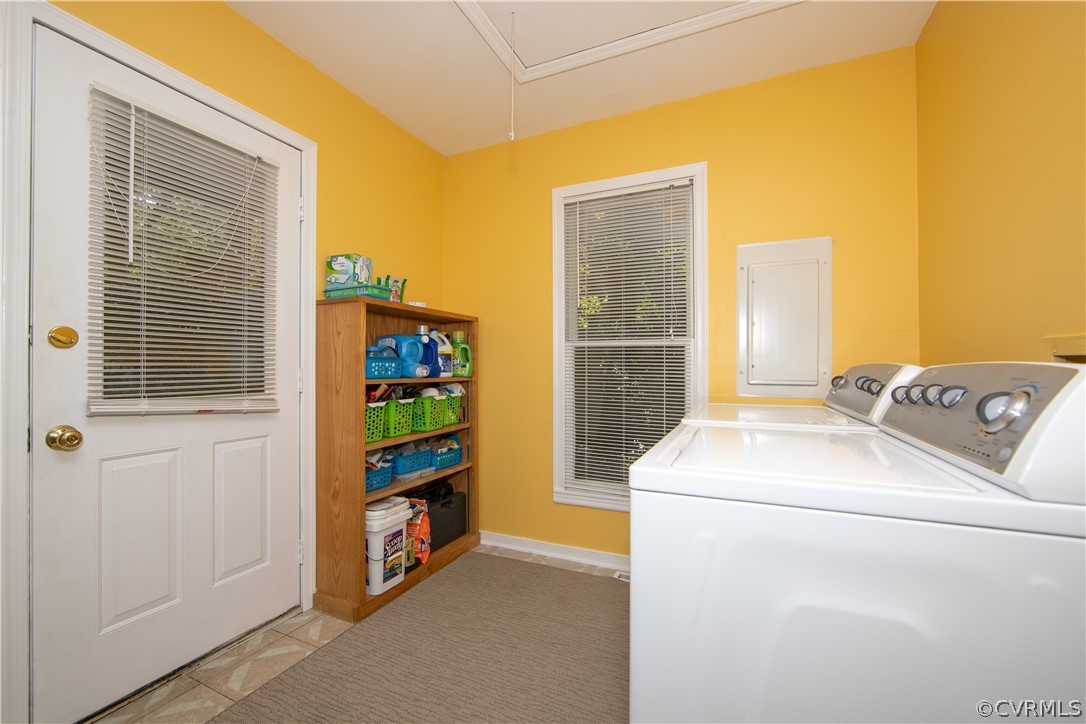 14608 Mill Spring Circle Midlothian, VA 23112 - Photo 12 of 23 Laundry/Mud Room with door to side porch
