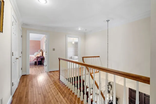 a view of a lake with houses