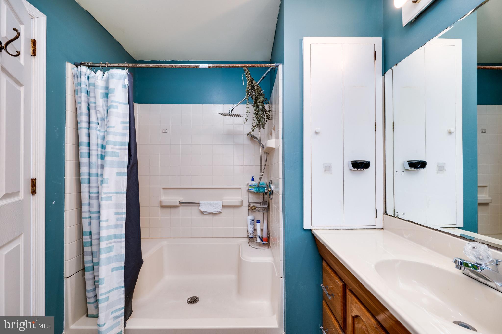 9 West 35th Street Reading, PA 19606 - Photo 31 of 52 a bathroom with a shower sink and mirror