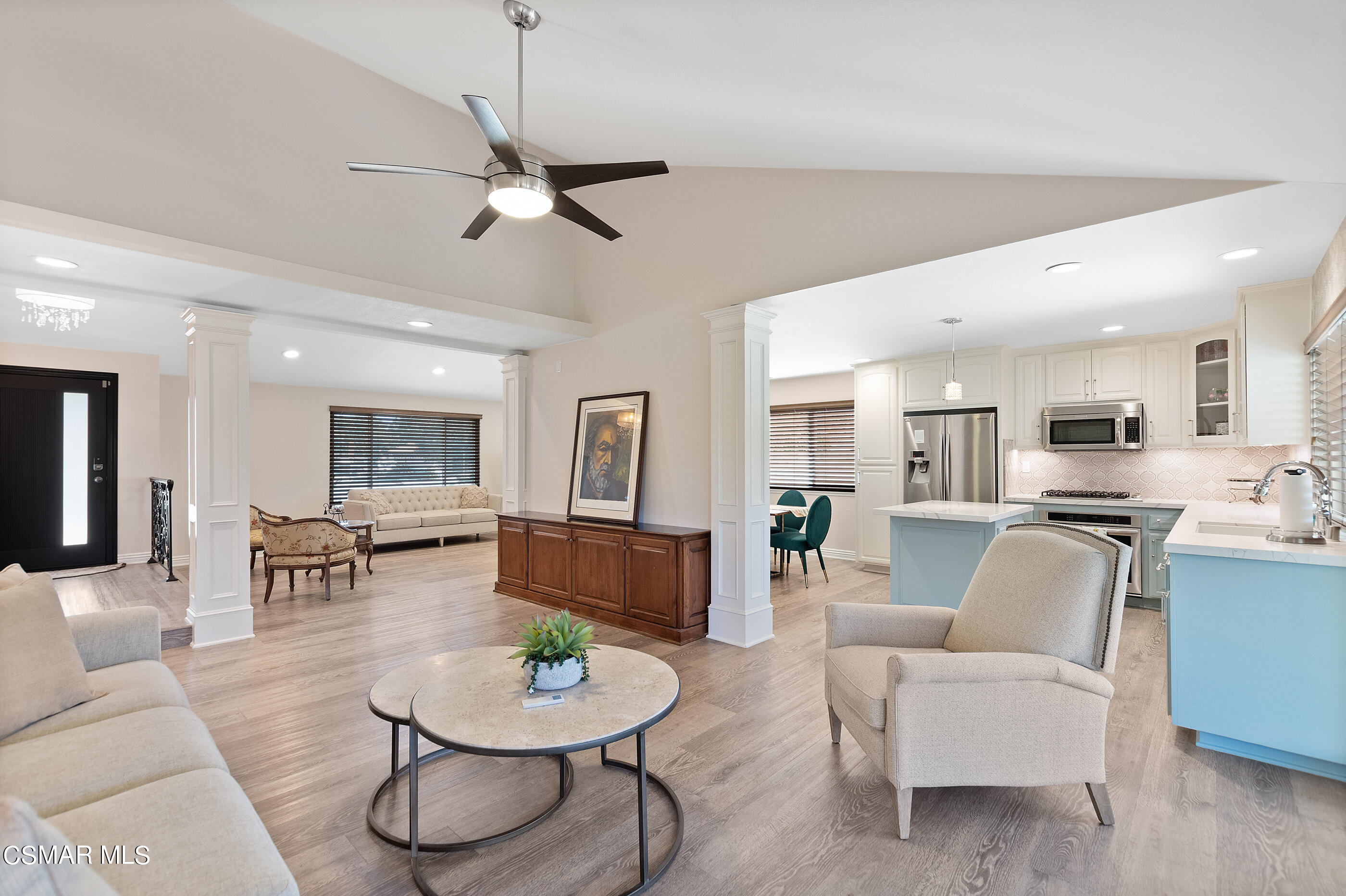 2835 Topaz Avenue Simi Valley, CA 93063 - Photo 19 of 42 a living room with furniture and kitchen view