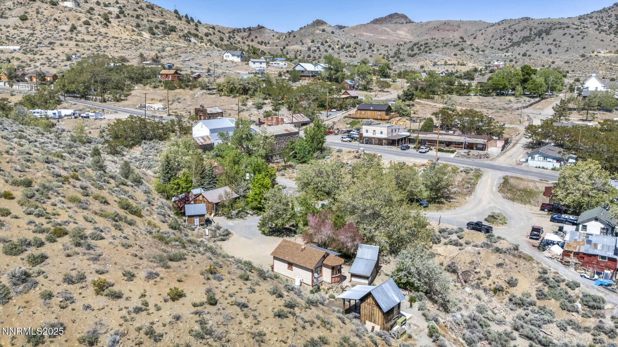 70 4th Street Silver City, NV 89428 - Photo 29 of 29 an aerial view of residential house with parking space