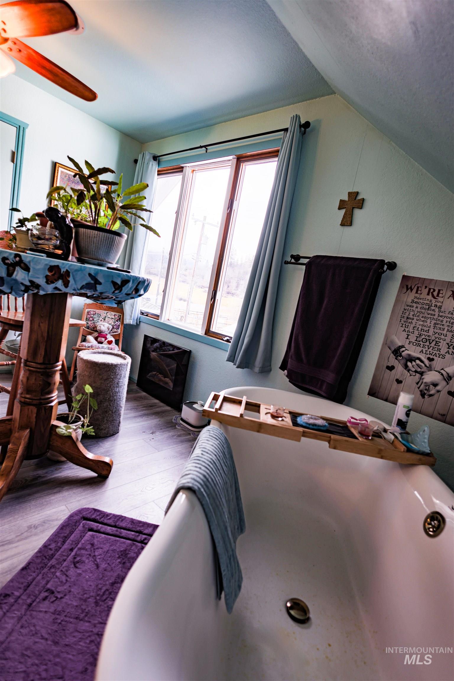 804 Maple Street Kamiah, ID 83536 - Photo 19 of 50 Interior space with light wood-type flooring and ceiling fan