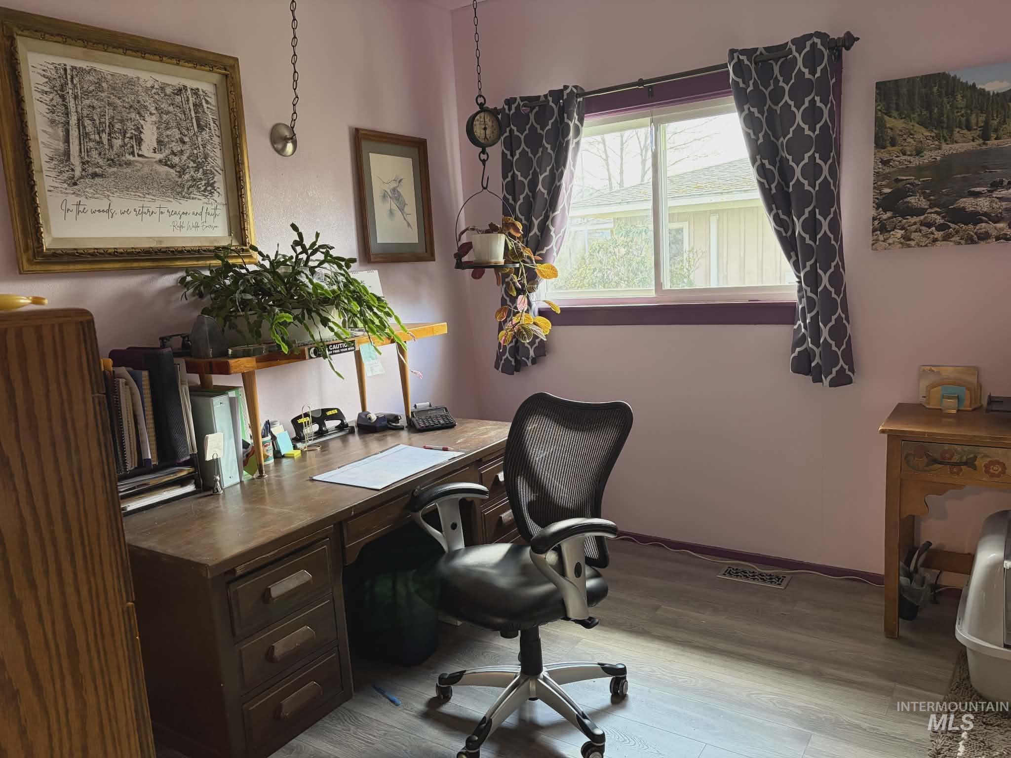 804 Maple Street Kamiah, ID 83536 - Photo 6 of 50 Office with light wood-type flooring and baseboards