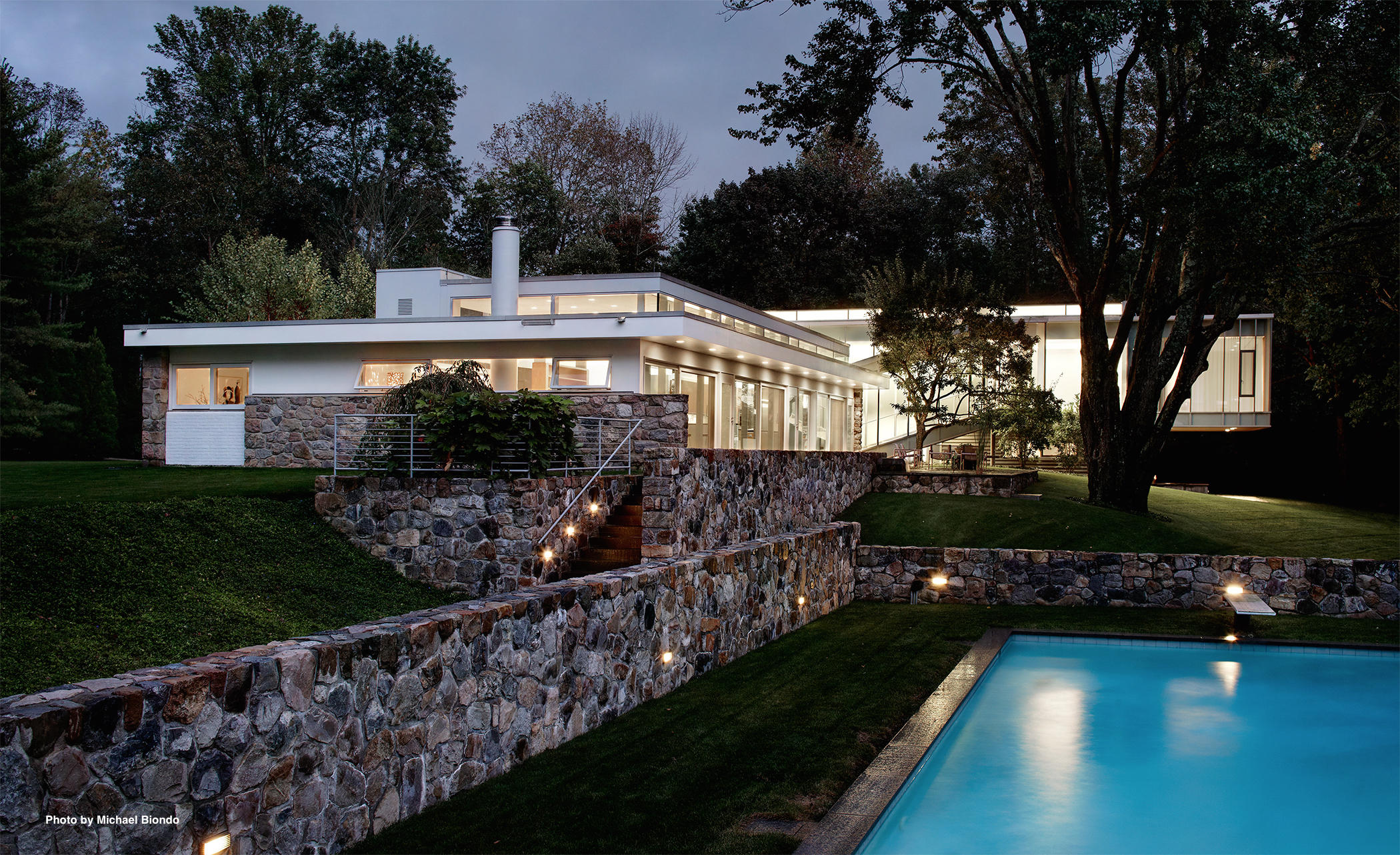 628 West Road New Canaan, CT 06840 - Photo 17 of 28 a view of a house with backyard and garden
